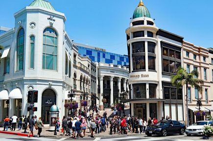 Straße Rodeo Drive in Beverly Hills. USA