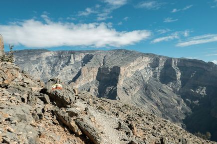 Jebel Shams, höchster Berg des Gebirges Jebel Akhdar im Oman