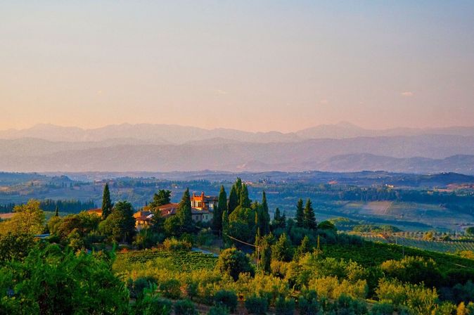 Landschaft der Toskana