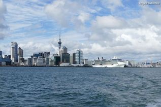 Küstenstadt in Neuseeland