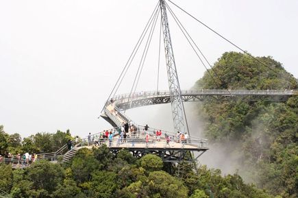 Insel Langkawi Brücke in tropischer Natur von Malaysia