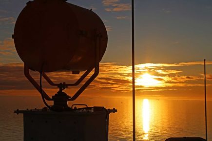 Sonnenuntergang an Bord der MS Hanseatic