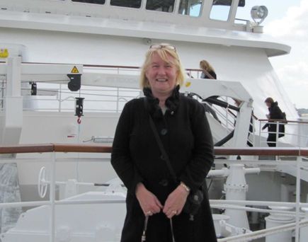 Bettina Heinz an Bord - Hanseatic Nature
