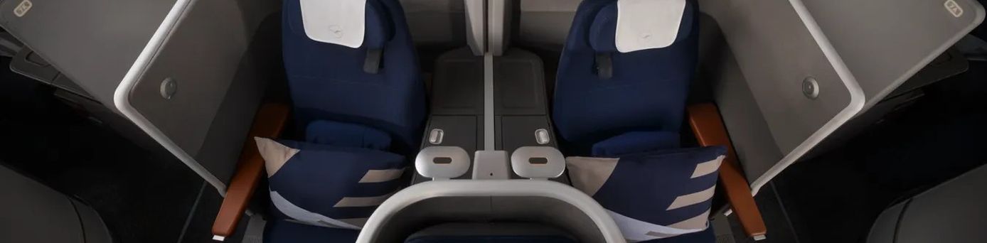 Business-Class-Sitz von Air India auf Langstrecke ab Frankfurt