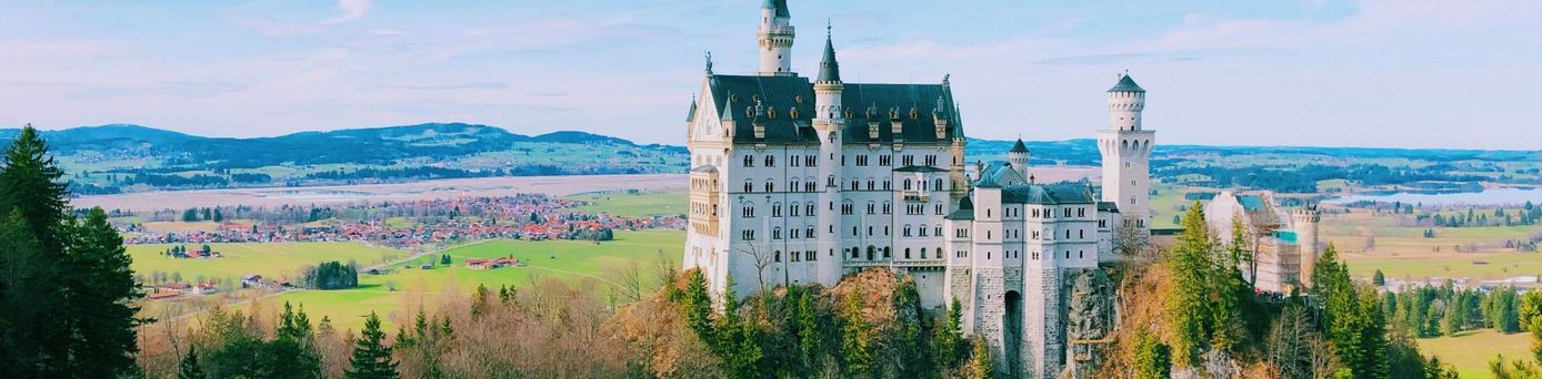 Schloss Neuschwanstein in Deutschland Süden